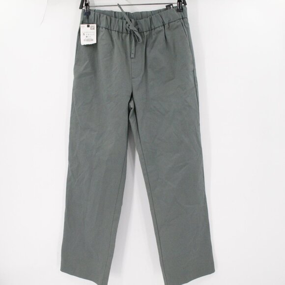NWT Zara Pants Mens Small Straight Leg Cotton Stretch Drawstring Elastic Waist - Picture 1 of 10
